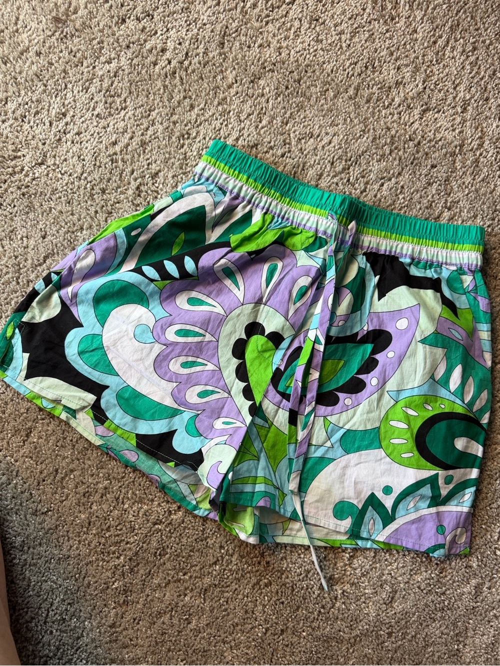Steve Madden Lavender and Teal Floral Shorts
